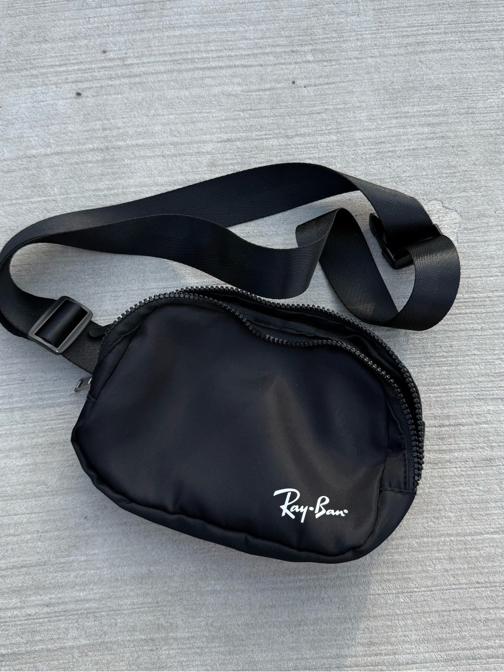Ray-Ban Black Men's Belt Bag with Adjustable Strap